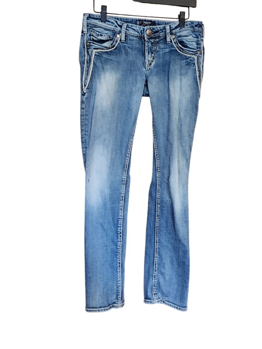 Silver Jeans Aiko Low straight Denim Jeans Womens Size 29